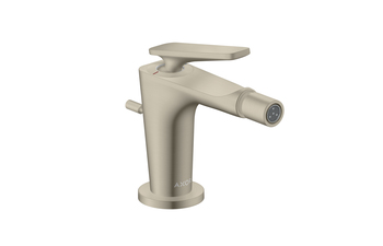 AXOR Citterio C Einhebel-Bidetmischer mit Zugstangen-Ablaufgarnitur | Brushed Nickel