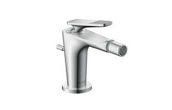 AXOR Citterio C Einhebel-Bidetmischer mit Zugstangen-Ablaufgarnitur - Cubic cut