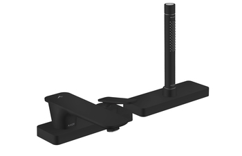 AXOR Citterio C 3-Loch Einhebel-Wannenrandmischer mit sBox | Mattschwarz