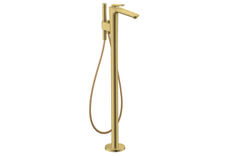 AXOR Citterio C Einhebel-Wannenmischer bodenstehend - Cubic cut | Polished Gold Optic