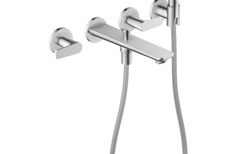 AXOR Citterio C 3-Loch Wannenarmatur Unterputz für Wandmontage mit Handbrause