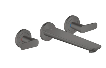 AXOR Citterio C 3-Loch Wannenarmatur Unterputz für Wandmontage | Brushed Black Chrome