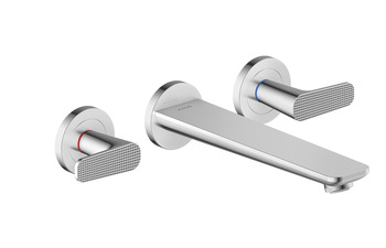 AXOR Citterio C 3-Loch Wannenarmatur Unterputz für Wandmontage - Cubic cut