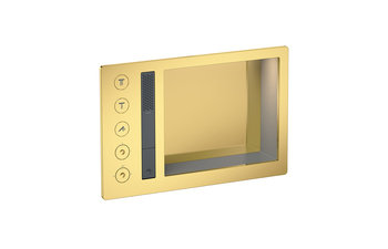 AXOR Incava Shower system 600/390 with thermostat for 3 functions for version with light | Polished Gold Optic