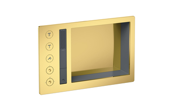 AXOR Incava Shower system 600/390 with thermostat for 3 functions | Polished Gold Optic