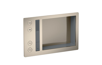 AXOR Incava Shower system 600/390 with thermostat for 2 functions | Brushed Nickel