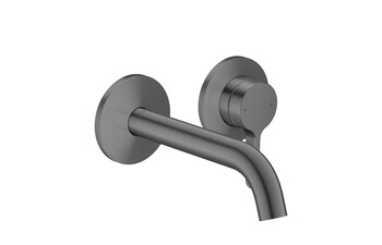 AXOR One Single basin mixer for concealed installation wall-mounted with lever handle and spout 160 mm I Brushed Black Chrome
