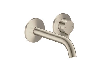 AXOR One Single basin mixer for concealed installation wall-mounted with lever handle and spout 160 mm I Brushed Nickel