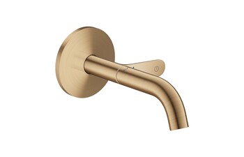 AXOR One Basin mixer for concealed installation wall-mounted Select with spout 160 mm I Brushed Bronze