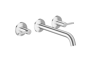 AXOR One 3-hole bath mixer for concealed installation wall-mounted with lever handles