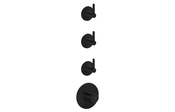 AXOR One Thermostatic module for concealed installation for 3 functions with lever handle I Matt Black