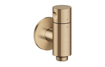 AXOR One Wall outlet stop with shut-off valve I Brushed Bronze