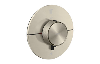AXOR ShowerSelect ID Thermostat for concealed installation round for 2 functions | Brushed Nickel