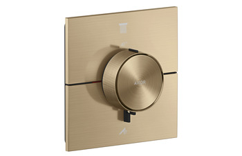 AXOR ShowerSelect ID Thermostat for concealed installation square for 2 functions | Brushed Bronze