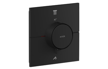 AXOR ShowerSelect ID Thermostat for concealed installation square for 2 functions | Matt black