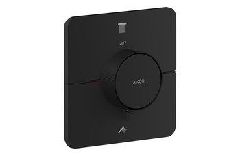 AXOR ShowerSelect ID Thermostat for concealed installation softsquare for 2 functions | Matt black