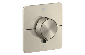 AXOR ShowerSelect ID Thermostat for concealed installation softsquare for 2 functions | Brushed Nickel