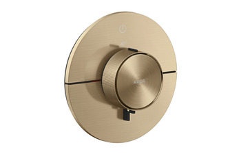 AXOR ShowerSelect ID Thermostat for concealed installation round for 1 function | Brushed Bronze