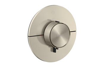 AXOR ShowerSelect ID Thermostat for concealed installation round for 1 function | Brushed Nickel