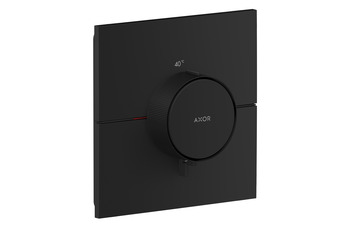 AXOR ShowerSelect ID Thermostat HighFlow for concealed installation square | Matt black