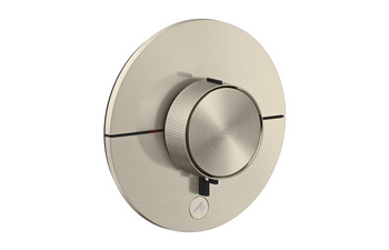 AXOR ShowerSelect ID Thermostat HighFlow for concealed installation round for 1 function and additional outlet | Brushed Nickel