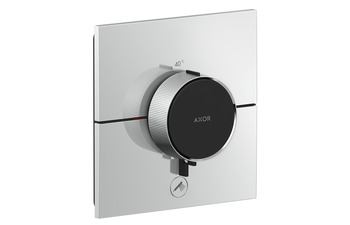 AXOR ShowerSelect ID Thermostat HighFlow for concealed installation square for 1 function and additional outlet