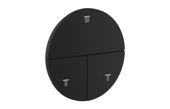 AXOR ShowerSelect ID Valve for concealed installation round for 3 functions | Matt black