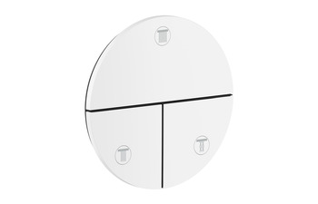 AXOR ShowerSelect ID Valve for concealed installation round for 3 functions | Matt white