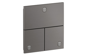 AXOR ShowerSelect ID Valve for concealed installation square for 3 functions | Brushed Black Chrome