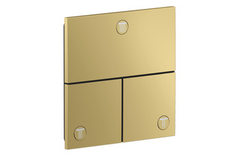 AXOR ShowerSelect ID Valve for concealed installation square for 3 functions | Polished Gold Optic