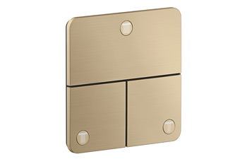 AXOR ShowerSelect ID Valve for concealed installation SoftSquare for 3 functions | Brushed Bronze