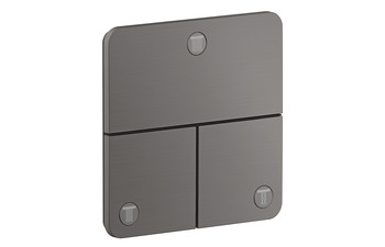 AXOR ShowerSelect ID Valve for concealed installation SoftSquare for 3 functions | Brushed Black Chrome