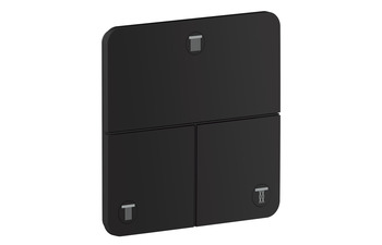 AXOR ShowerSelect ID Valve for concealed installation SoftSquare for 3 functions | Matt black