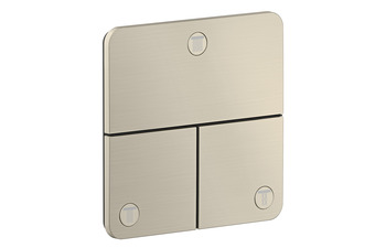 AXOR ShowerSelect ID Valve for concealed installation SoftSquare for 3 functions | Brushed Nickel