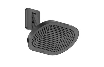 AXOR ShowerSphere Overhead shower 370/220 2jet with adjustable shower arm I Brushed Black Chrome