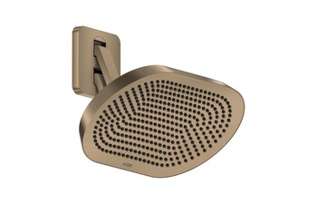 AXOR ShowerSphere Overhead shower 370/220 2jet EcoSmart with adjustable shower arm I Brushed Bronze