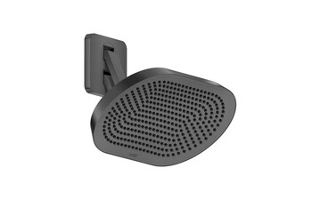 AXOR ShowerSphere Overhead shower 370/220 2jet EcoSmart with adjustable shower arm I Brushed Black Chrome