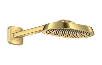 AXOR ShowerSphere Overhead shower 250/160 1jet EcoSmart with shower arm I Polished Gold Optic