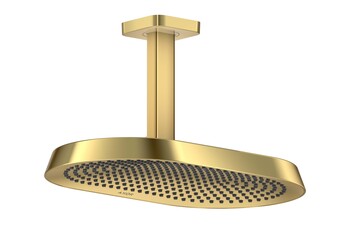 AXOR ShowerSphere Overhead shower 370/220 2jet with ceiling connector I Polished Gold Optic