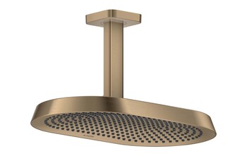 AXOR ShowerSphere Overhead shower 370/220 2jet EcoSmart with ceiling connector I Brushed Bronze