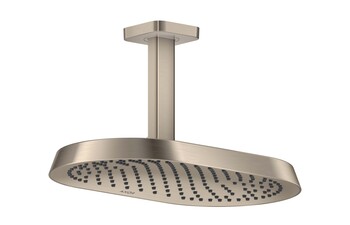 AXOR ShowerSphere Overhead shower 370/220 1jet with ceiling connector I Brushed Nickel