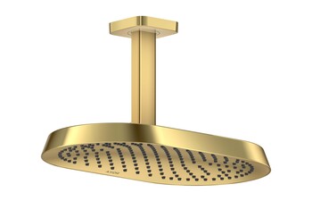 AXOR ShowerSphere Overhead shower 370/220 1jet with ceiling connector I Polished Gold Optic
