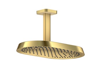 AXOR ShowerSphere Overhead shower 370/220 1jet EcoSmart with ceiling connector I Polished Gold Optic