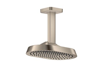 AXOR ShowerSphere Overhead shower 250/160 1jet EcoSmart with ceiling connector I Brushed Nickel