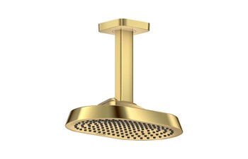 AXOR ShowerSphere Overhead shower 250/160 1jet EcoSmart with ceiling connector I Polished Gold Optic