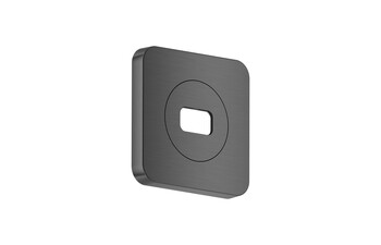 AXOR ShowerSphere Escutcheon 120/120 softsquare I Brushed Black Chrome