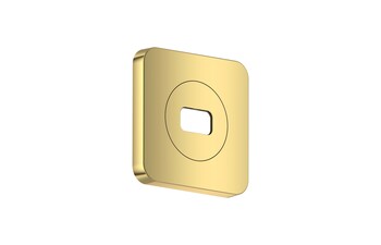 AXOR ShowerSphere Escutcheon 120/120 softsquare I Polished Gold Optic
