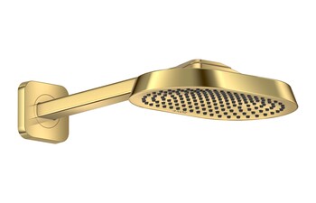 AXOR Showerphere Overhead shower 250/160 1jet EcoSmart+ with shower arm I Polished Gold Optic