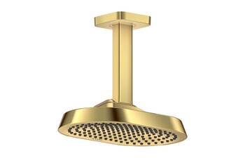 AXOR ShowerSphere Overhead shower 250/160 1jet EcoSmart+ with conceiling connector I Polished Gold Optic
