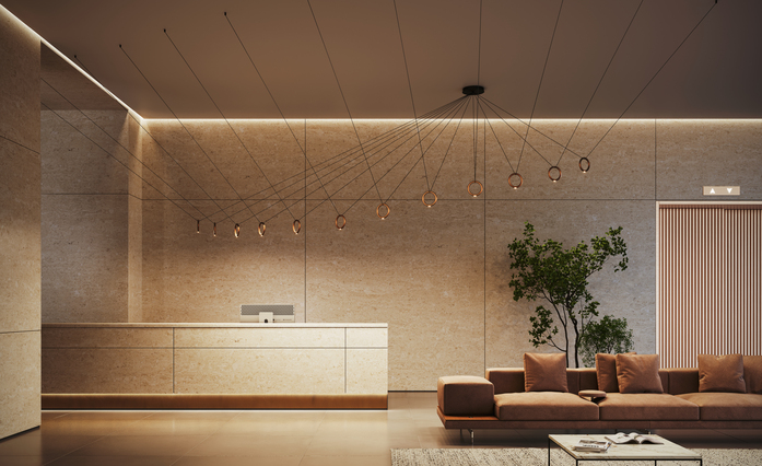 IVY V terra 12 lights on central canopy